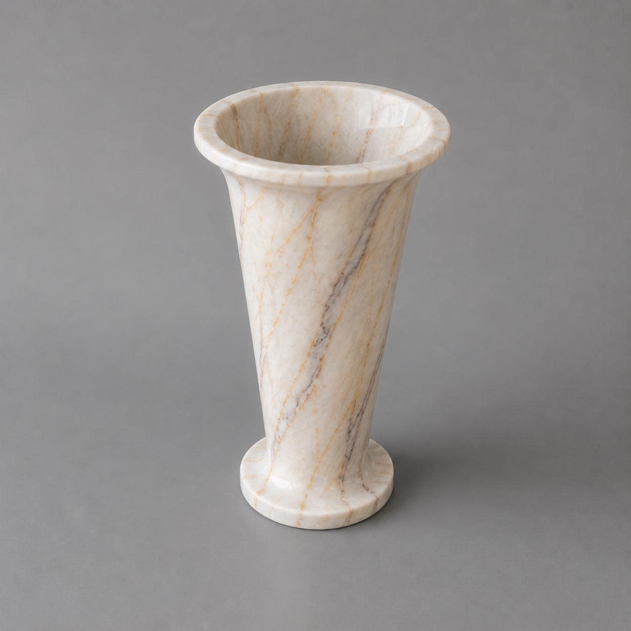 Large Anatolian Violet Marble Vase | Hand-Polished Sculpture, Statement Home Decor - image 5