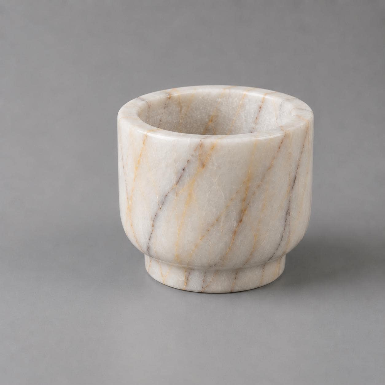 Anatolian Violet Marble Mortar Pestle | Hand-Polished Spice Grinder, Kitchen Decor - image 6