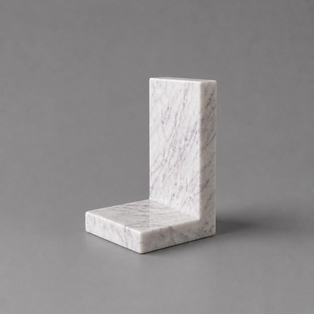Anatolian Violet Marble Bookends | Handcrafted L-Shape Stone Book Stoppers, Bookshelf Decor - image 5