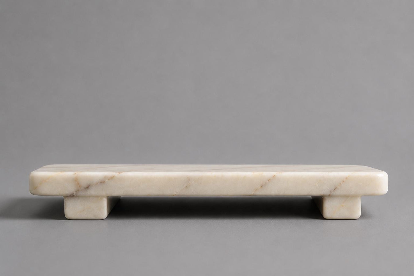 Luxury Marble Serving Tray | Anatolian Violet Stone Cheese Board with Feet - image 6