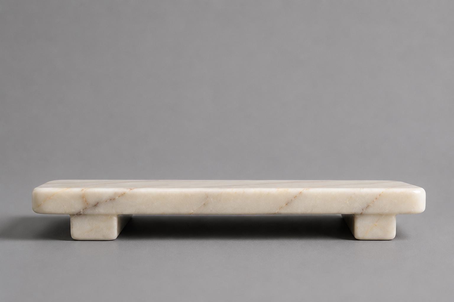 Luxury Marble Serving Tray | Anatolian Violet Stone Cheese Board with Feet - image 6