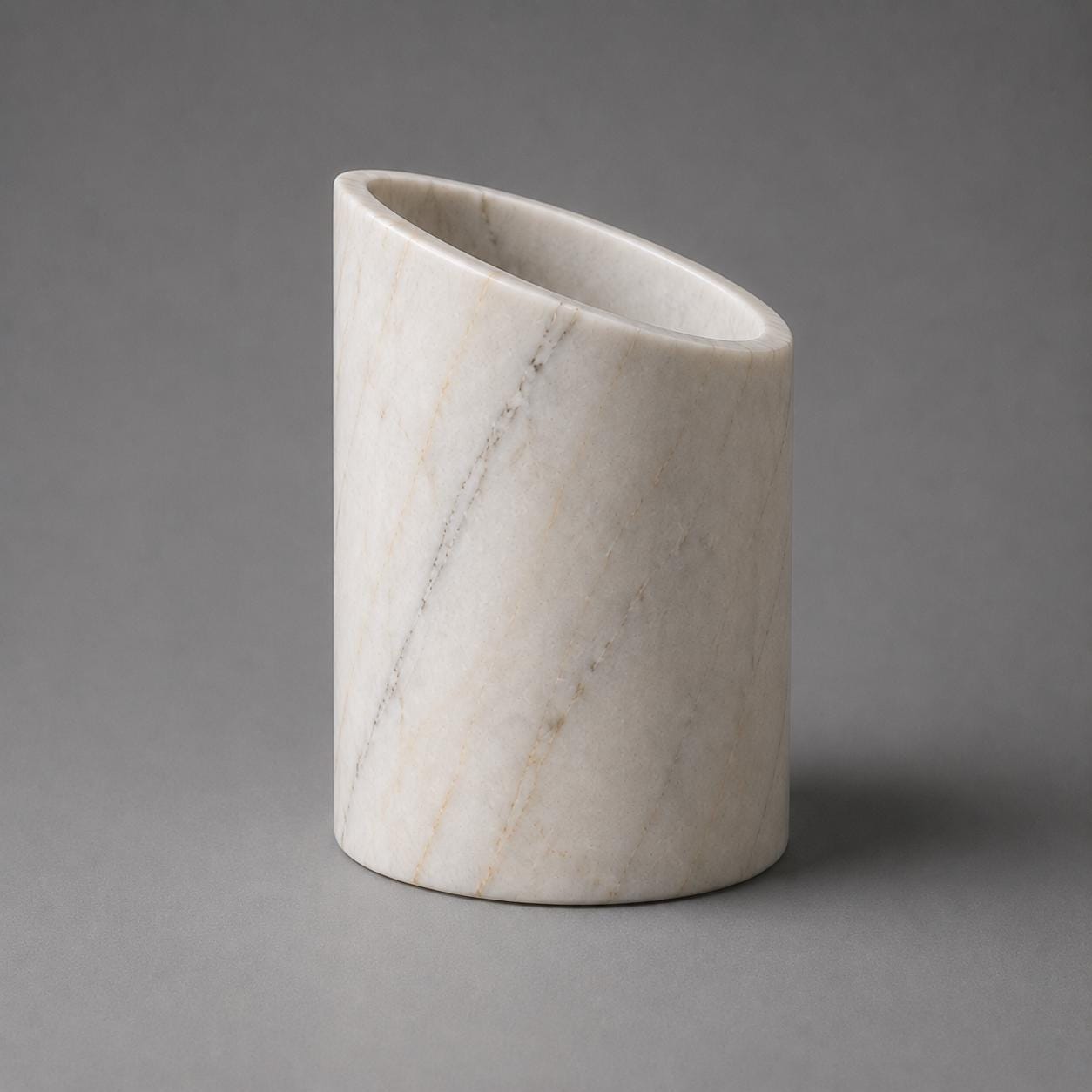 Fluted Violet Marble Wine Chiller | Hand-Carved Natural Stone Cooler - image 6